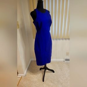 Deep blue Banana Republic body contour dress
